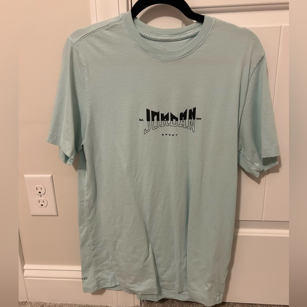 Jordan Men's Soft Blue Graphic Tee